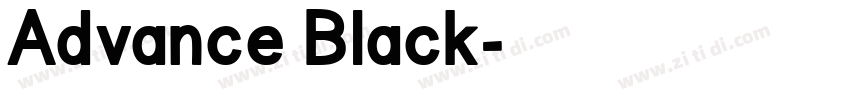 Advance Black字体转换 Advance Black字体转换